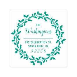 Jul Holly WandeFamily Namn Returadress Självfärgande Stämpel