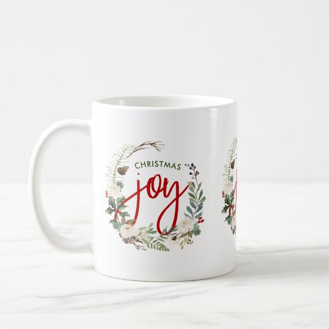 Jul Holly wandey Joy Typography Kaffemugg (Vänster)