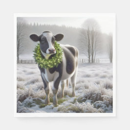 Jul Holstein Cow Wandean Pappersservett