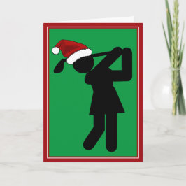 Jul Honale Golfer - Golfsymbol Helgkort
