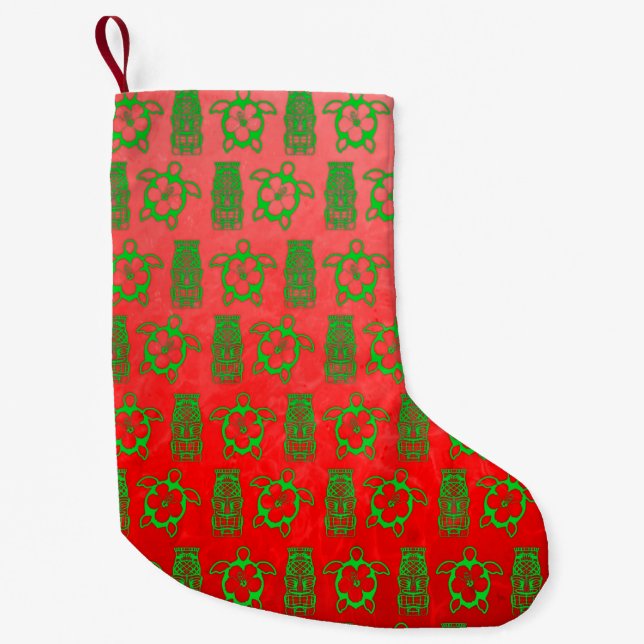 Jul Honu och Tiki Liten Julstrumpa (Framsidan)