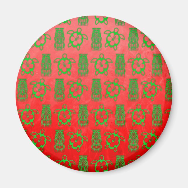 Jul Honu och Tiki Magnet (Framsidan)