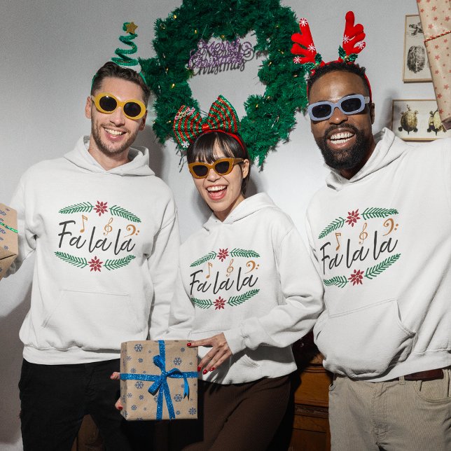 Jul Hoodie- Fa la la la Hoodie (Christmas Hoodie- Fa la la la Hoodie)