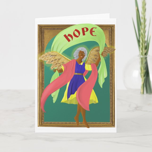 Jul HOPE Angel (blank inuti) Kort (Framsida)