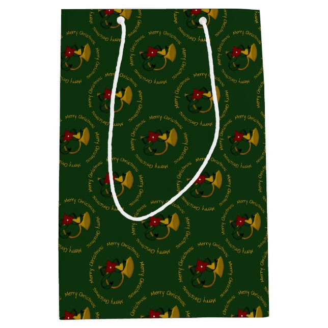 Jul Horn-Grönt-Gift Bag M (Framsidan)