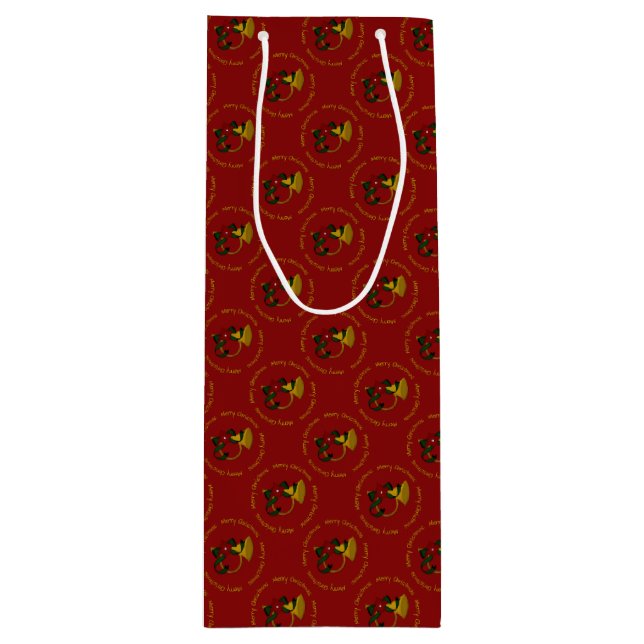 Jul Horn-Red-Vin Gift Bag (Framsidan)
