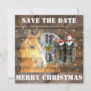 Jul Horse Wagon Wheel CowboyBoots Horseshoe Spara Datumet