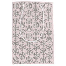 Jul Houndstooth Snöflingor Rosa 