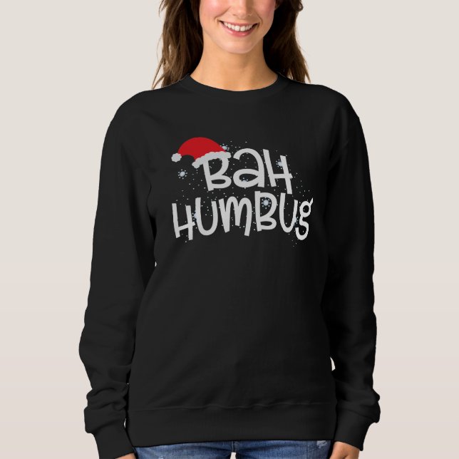 Jul Humor Ba Humbug Roligt T Shirt (Framsida)