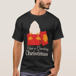 Jul Humor lustigt söt Anka i röd låda T Shirt
