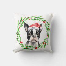 Jul Hund Boston Terrier Terrier Helgdagars Pet
