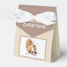 Jul Hund Bulldog Puppy Photo Personalizable