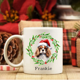 Jul Hund Cavalier Kung Charles Spansk Pet Kaffemugg