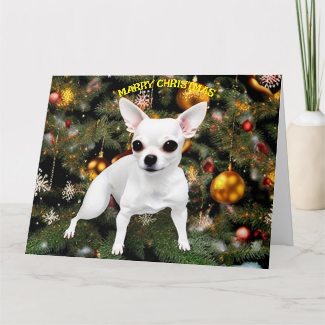 Jul Hund Chihuahua Kort (Framsida)