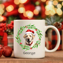 Jul Hund Gul lab Labrador Retriever Santa Kaffemugg