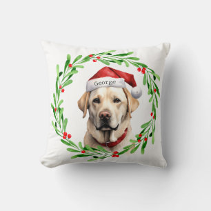 Jul Hund Gul lab Labrador Retriever Santa Kudde