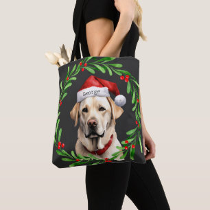 Jul Hund Gul lab Labrador Retriever Santa Tygkasse
