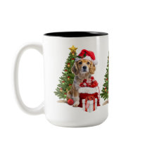 Jul Hund med tomtehatt