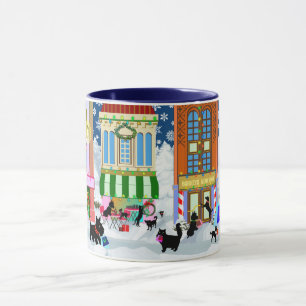 Jul-Hund och Cat Lover Shopping Mugg