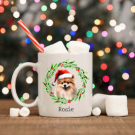 Jul Hund Pommern Helgdagar Pet Kaffemugg