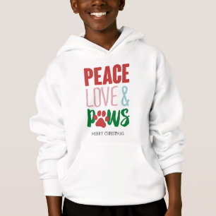 Jul Hund Puns Santa Hundar fred Kärlek och Tass T Shirt