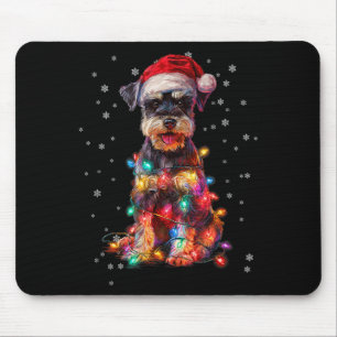 Jul Hund Schnauzer Tomte Xmas Kvinnor Män Barn Musmatta