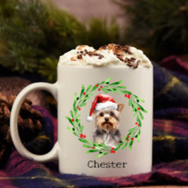 Jul Hund Yorkie Yorkshire Terrier Helgdagar Kaffemugg