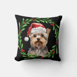 Jul Hund Yorkie Yorkshire Terrier Helgdagar Kudde
