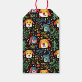 Jul Hundar Cute Presentetikett