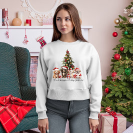 Jul Hundar | Hund älskare Helgdag Sweatshirt T Shirt