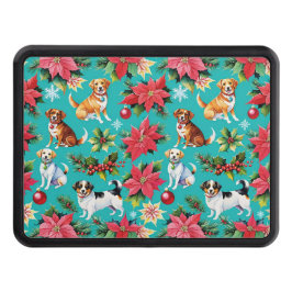 Jul Hundar och Holly Helgdag Festive Dragkroksskydd