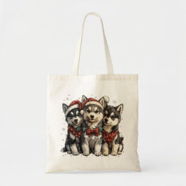 Jul Husky Hundar Tygkasse