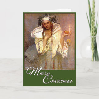 Jul i Amerika - Alphonse Mucha Helgkort