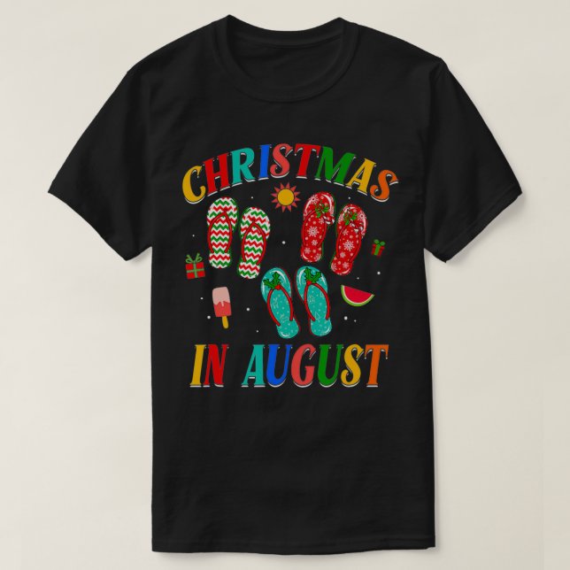 Jul i augusti, Flinflip flops-familjen Sommar Vaca T Shirt (Design framsida)