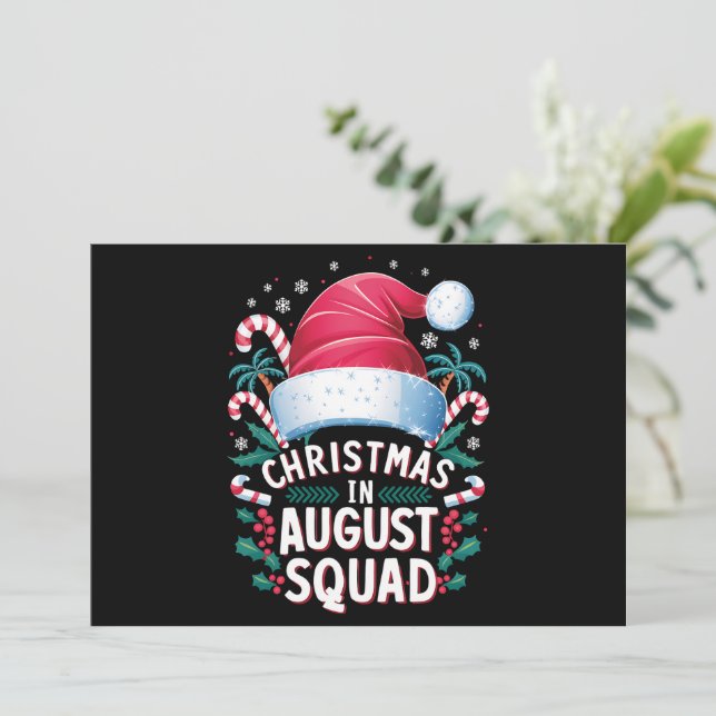 Jul i augusti-squad Rolig sommar Xmas Julkort (Stående Fram)
