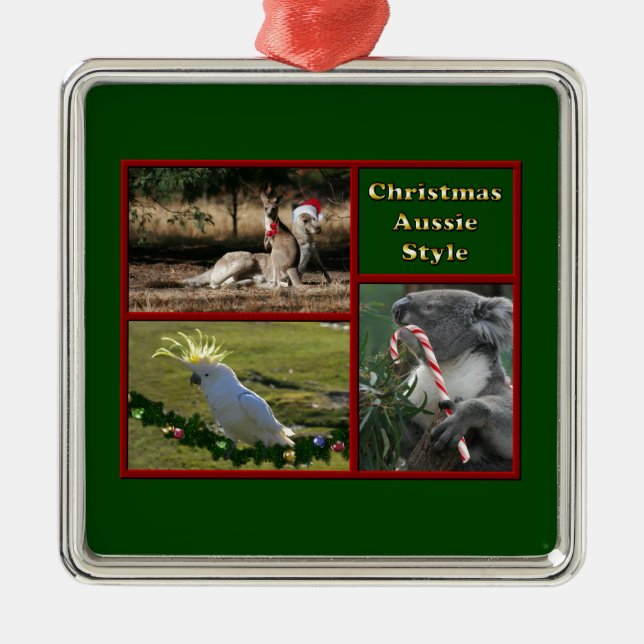 Jul i Australien Julgransprydnad Metall (Framsidan)