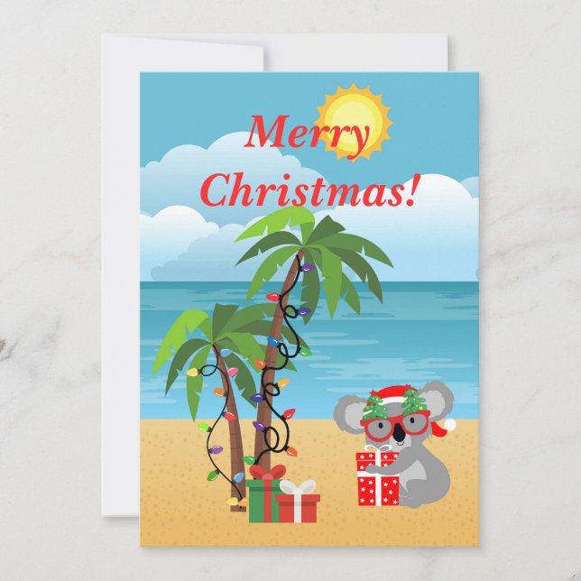 Jul i Australien Julkort (Framsida)