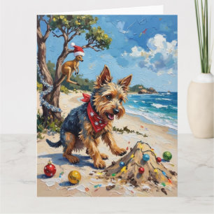 Jul i Australien med australisk terrier Kort