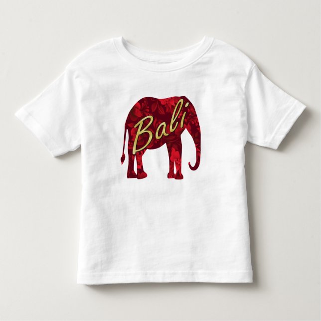 Jul i Bali Batik 1 elefant T-shirt (Framsida)