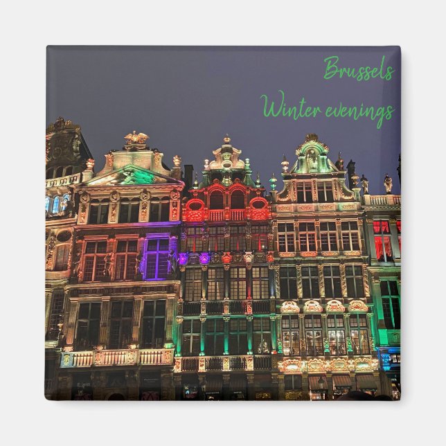 Jul i Bryssel, Belgien Magnet (Framsidan)