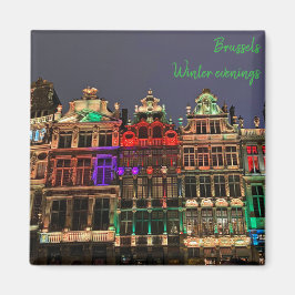 Jul i Bryssel, Belgien resesouvenir Magnet