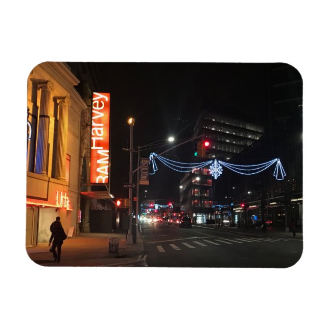 Jul i centrala Brooklyn NYC-fotografi Magnet (Horisontell)