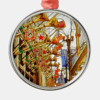Jul i Chicago Julgransprydnad Metall