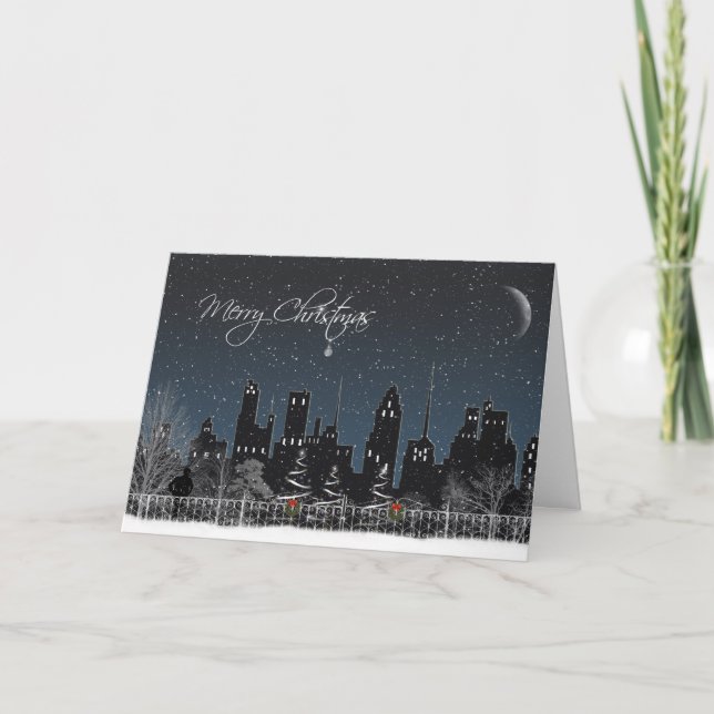 Jul i City Helgdag Helgkort (Framsida)