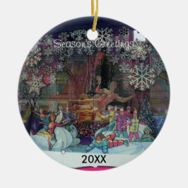 Jul i City Store Window Ornament