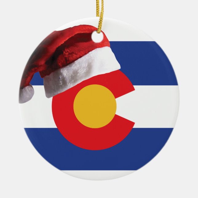 Jul i Colorado Julgransprydnad Keramik (Framsidan)