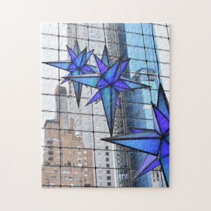 Jul i Columbus Circle Helgdag Stars NYC Pussel