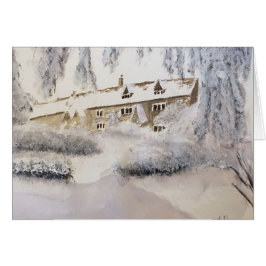 JUL I COTSWOLDS-originalakvarellen Hälsningskort