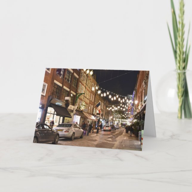 Jul i Covent Garden London UK Photography Kort (Framsida)
