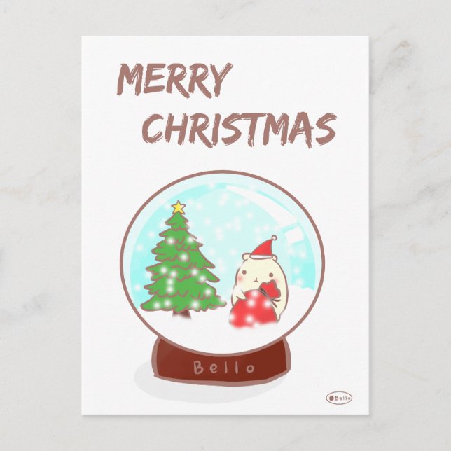 Jul i Crystal Boll Helg Vykort (Framsida)